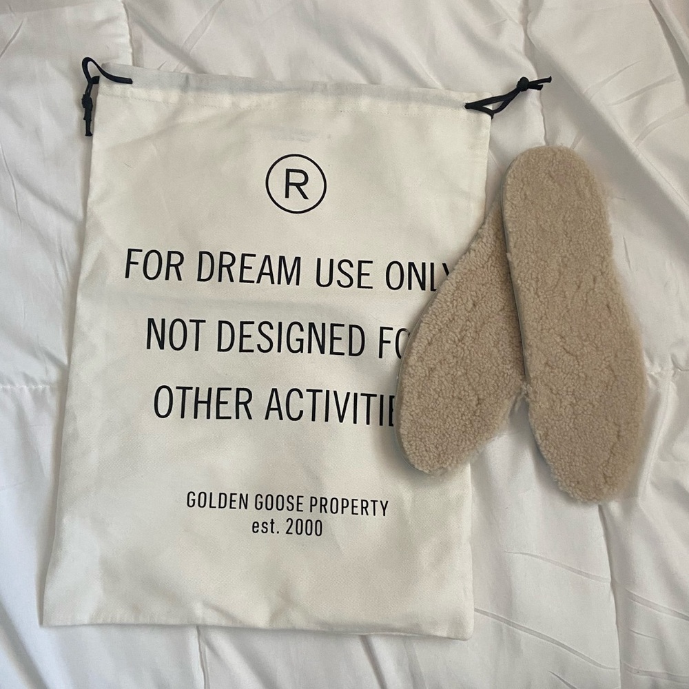 Golden Goose Gray Star Insoles with Dust Bag 38